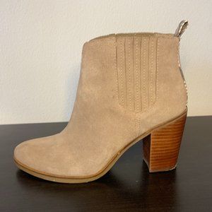 DOLCE VITA Suede Stacked Heel Booties